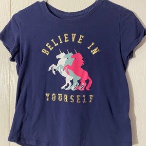Believe in yourself unicorn shirt